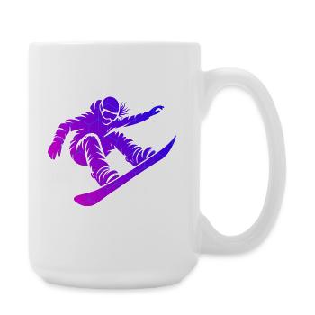 Déclaration pour tous les snowboards féminins - Grande tasse 440 ml - blanc - Droite