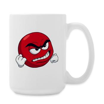 [Dein Text] Personalisiere es - Angry Meme Motiv - Große Tasse 440 ml - Weiß - Rechts