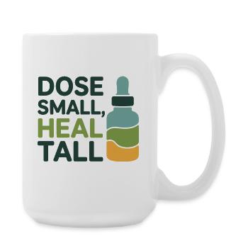 Homeopathy Dose Small Heal Tall Professional  - Large Mug 440 ml - white - Right