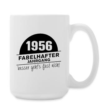 Fabuleux millésime né en 1956 - Grande tasse 440 ml - blanc - Droite