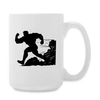 Coureur - Grande tasse 440 ml - blanc - Droite