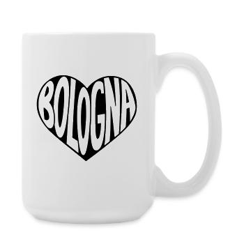Bologna Heart Typography - Large Mug 440 ml - white - Right