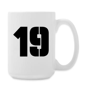 19 - Große Tasse 440 ml - Weiß - Rechts