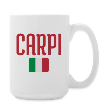 Capri Bold Typo with Italian Flag - Large Mug 440 ml - white - Right