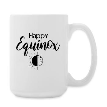 Happy Equinox Easter Ostara Spring Equinox - Large Mug 440 ml - white - Right