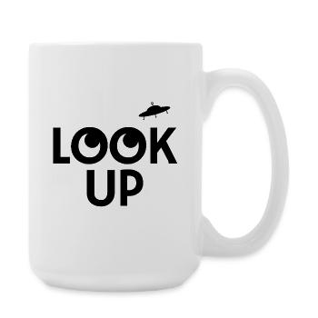 Look Up: The Universe is Waiting - Large Mug 440 ml - white - Right