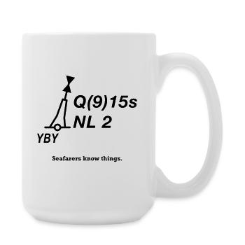 Tonne - Boje Nordsee Segeln Ostsee Maritim - Große Tasse 440 ml - Weiß - Rechts
