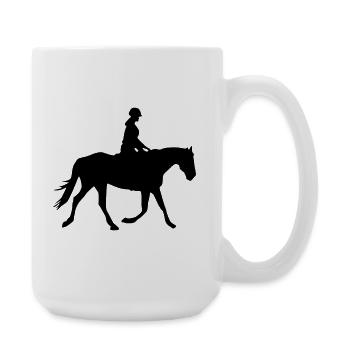 Cavalier - Grande tasse 440 ml - blanc - Droite