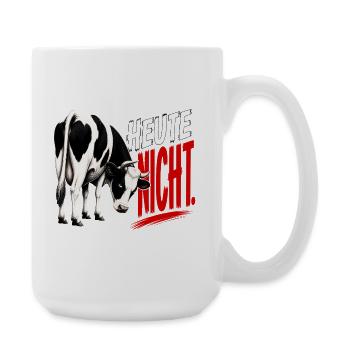 Heute nicht -Kuh T-Shirt - Große Tasse 440 ml - Weiß - Rechts