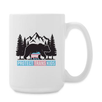 Pride Month LGBT – Schütze trans Kinder - Große Tasse 440 ml - Weiß - Rechts