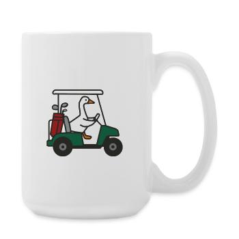 Zu dumm geworden, Golfgans - Große Tasse 440 ml - Weiß - Rechts