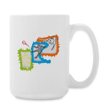 Joueurs de football - Grande tasse 440 ml - blanc - Droite