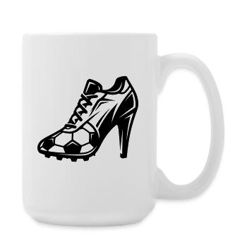 Women's Football Football Boots - Large Mug 440 ml - white - Right