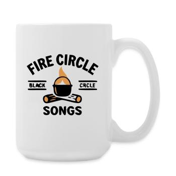 Cuisine à la bouilloire au feu de camp Camping en plein air - Grande tasse 440 ml - blanc - Droite