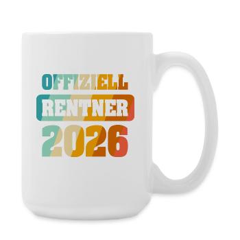 Pension officielle 2026 - Grande tasse 440 ml - blanc - Droite