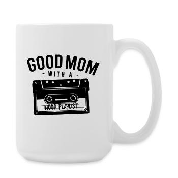Playlist de la bonne mère avec une cagoule - Grande tasse 440 ml - blanc - Droite