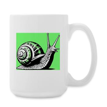 Escargot - Grande tasse 440 ml - blanc - Droite