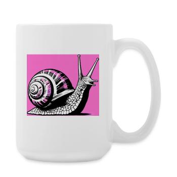 Escargot - Grande tasse 440 ml - blanc - Droite