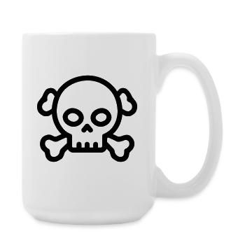 pirate - Grande tasse 440 ml - blanc - Droite
