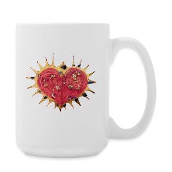 Sunheart Glitterstar Heart - Large Mug 440 ml - white - Right
