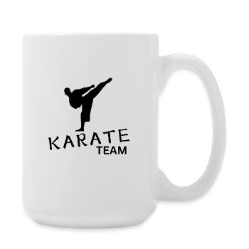 Équipe de karaté - Grande tasse 440 ml - blanc - Droite
