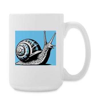 Escargot - Grande tasse 440 ml - blanc - Droite