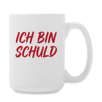 Ich bin schuld wie immer - Große Tasse 440 ml - Weiß - Rechts