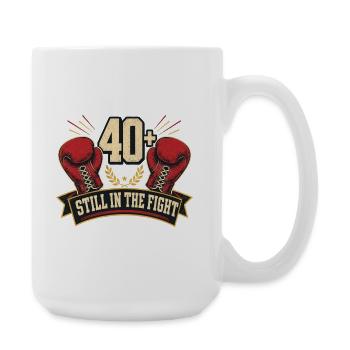 Boxeur après 40 ans - Grande tasse 440 ml - blanc - Droite