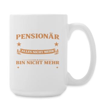 Pensionär 2027 Abschiedsgeschenk Beamter - Große Tasse 440 ml - Weiß - Rechts