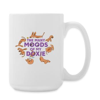 Dachshund Whims – Every Day an Adventure - Large Mug 440 ml - white - Right