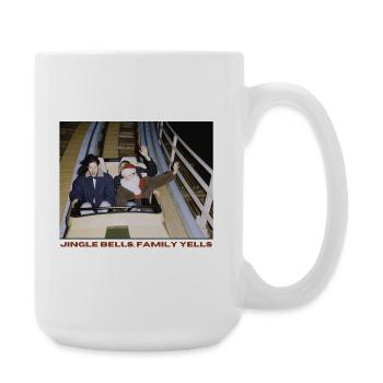 Weihnachtliche Achterbahn - Große Tasse 440 ml - Weiß - Rechts