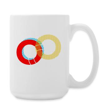 O Lettering Design - Große Tasse 440 ml - Weiß - Rechts