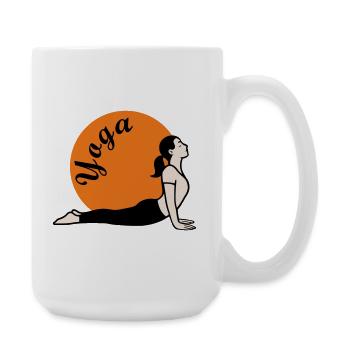 Yoga Love - Große Tasse 440 ml - Weiß - Rechts