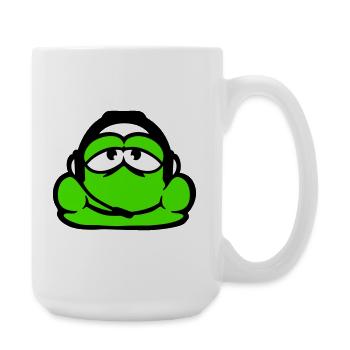 Frog Gamer Headset Nerd Gaming Headphones Play - Large Mug 440 ml - white - Right