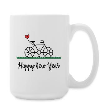 NOËL. MERRY CHRISTMAS. SAPIN. BONNE ANNEE - Grande tasse 440 ml - blanc - Droite