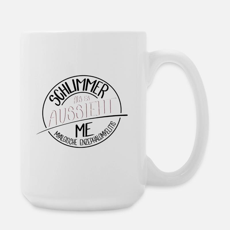 Schlimmer als es aussieht, ME - Große Tasse 440 ml - Weiß