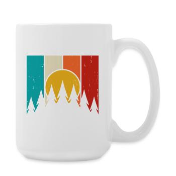 Randonnée Randonneur Alpiniste Cadeau - Grande tasse 440 ml - blanc - Droite
