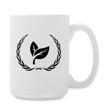 Leaf Ecology Wreath - Large Mug 440 ml - white - Right