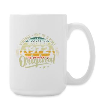 Dezember 1972 - Vintage Authentic Dezember 1972 - Große Tasse 440 ml - Weiß - Rechts