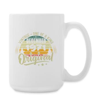 December 1971 - Vintage Authentic December 1971 - Large Mug 440 ml - white - Right