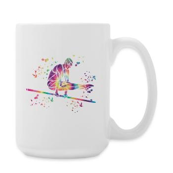 Gymnast high bar artistic gymnastics - Large Mug 440 ml - white - Right