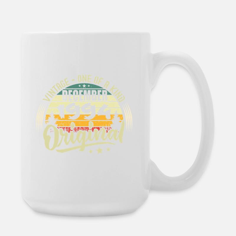 Décembre 1994 - Vintage Authentique December 1994  - Grande tasse 440 ml - blanc