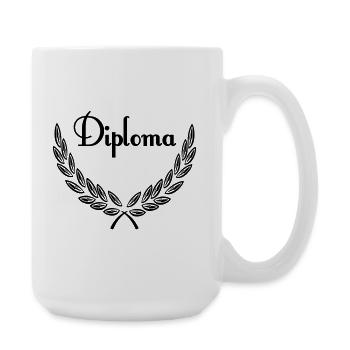 Diplom - Große Tasse 440 ml - Weiß - Rechts