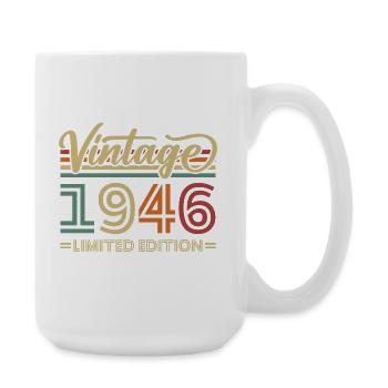 Vintage 1946 Vintage Birthday Gifts Retro - Large Mug 440 ml - white - Right