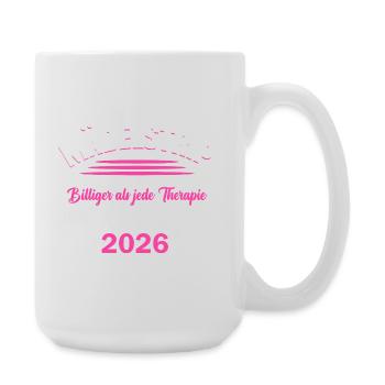Mädelstrip 2026 Girls Trip Mädelstour Mädlstrip - Große Tasse 440 ml - Weiß - Rechts