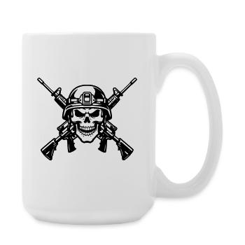 War - Large Mug 440 ml - white - Right