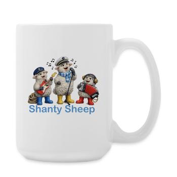 Shanty Sheep Ribbon - Large Mug 440 ml - white - Right