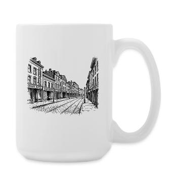 Vintage Street - Große Tasse 440 ml - Weiß - Rechts