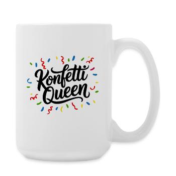 Fête de la Reine des confettis - Grande tasse 440 ml - blanc - Droite