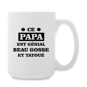 Ein großartiger Vater - Große Tasse 440 ml - Weiß - Rechts